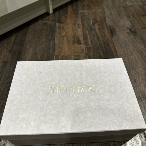 Jimmy Choo Nude Patent Anouk Pointed Toe Pumps Size 37 - Picture 3 of 7